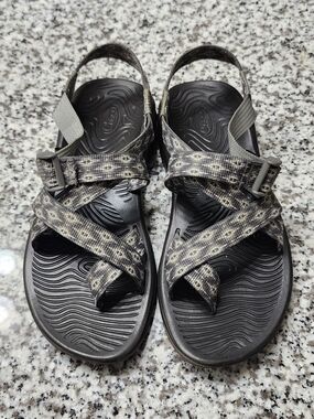 Chaco Z/Cloud Sport Sandals in Black and Taupe